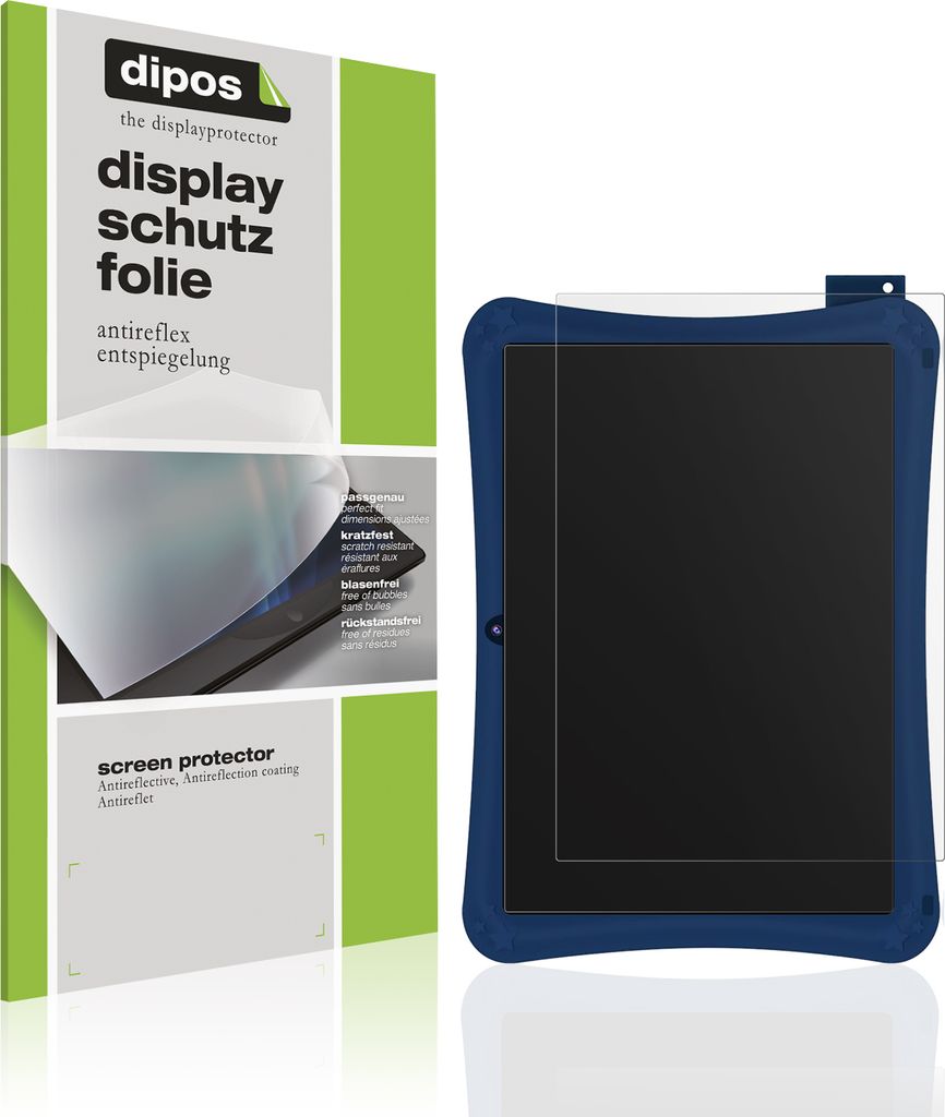 2x Schutzfolie für WeTapble Kids Tablet 7 Zoll matt Displayschutzfolie Folie Display Schutz dipos