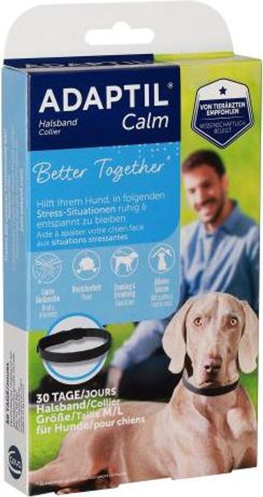 ADAPTIL Calm Halsband Größe S – Anti-Stress Halsband Für Hunde, Basierend Auf Pheromonen, 1 Monat Wirkung