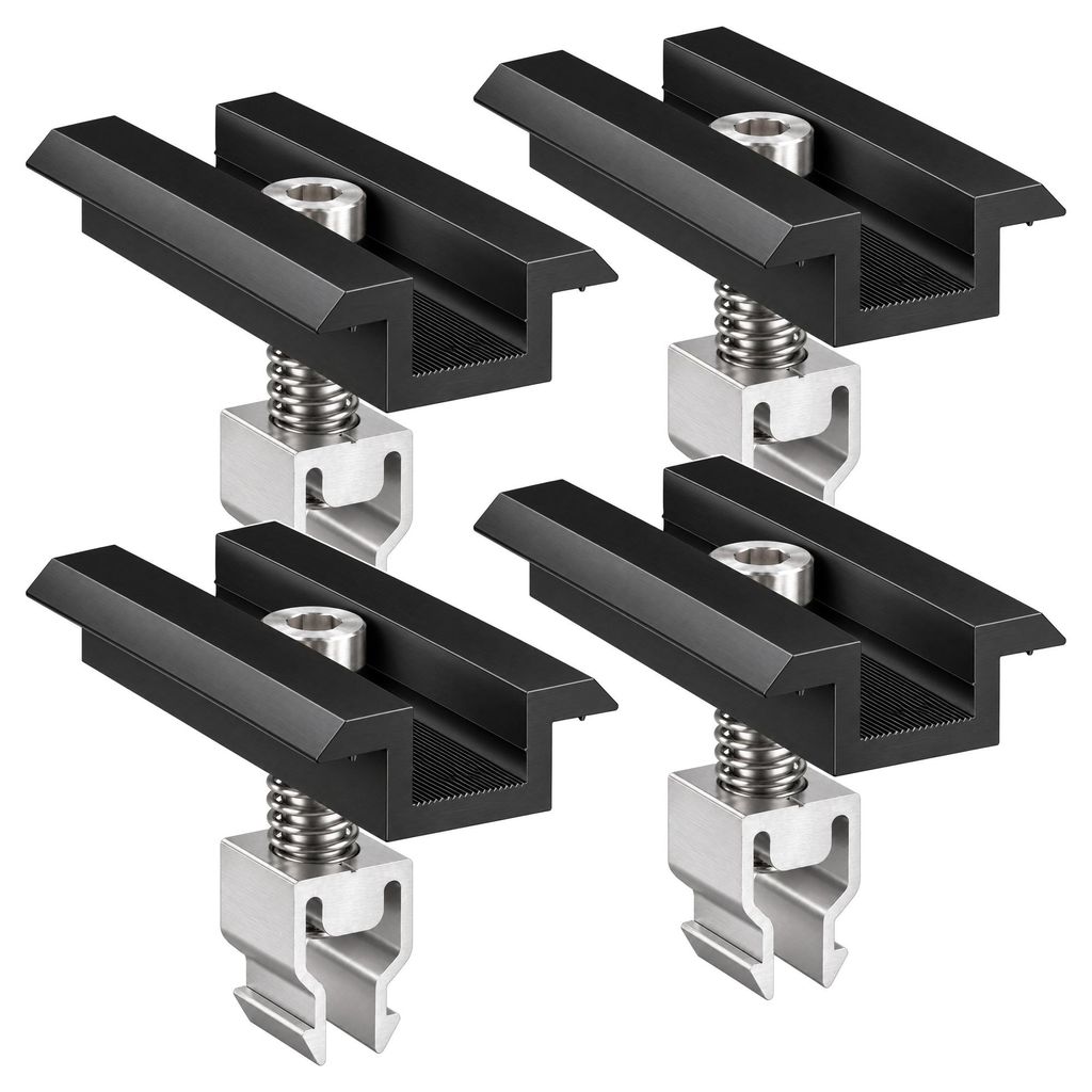 4x Mittelklemme Klickfix schwarz 30-40mm Solarmodul Produktbild 