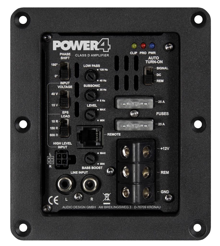 ESX Power-Modul 460 Watt Class D Mono-Verstärker @ 4 Ohm POWER4