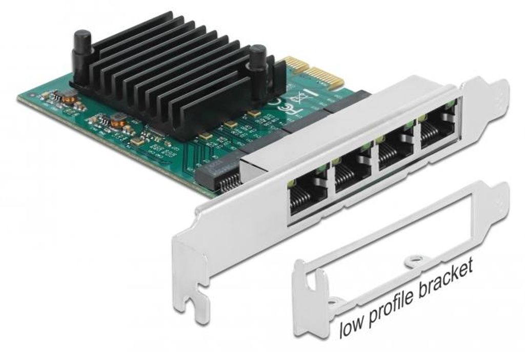 Delock PCI Express x1 Karte 4 x RJ45 Gigabit LAN RTL8111