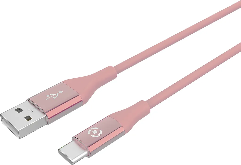 Cavo Dati Celly USB A-C 1m Rosa | USBTYPECCOLORPK Specifiche 2.0 - 1