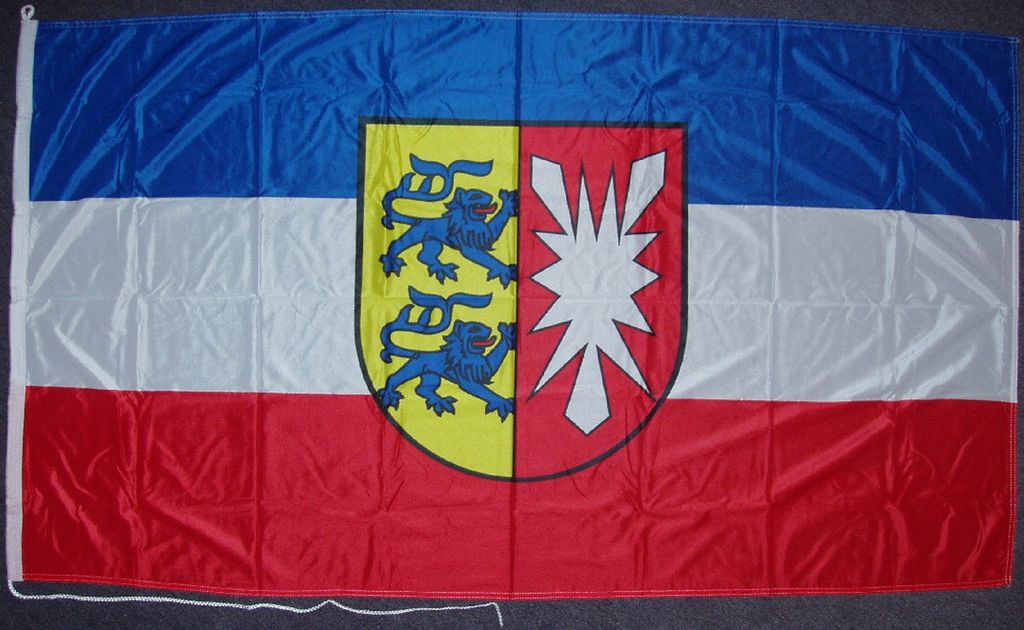 Flagge Schleswig-Holstein 250 x 150 cm Fahne mit 3 Ösen Produktbild 