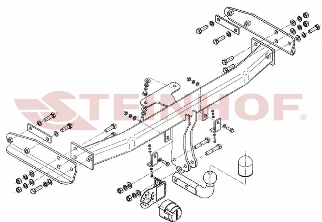 Z546521 Anhängerkupplung passend für FORD Maverick 02/2004-2007 starr