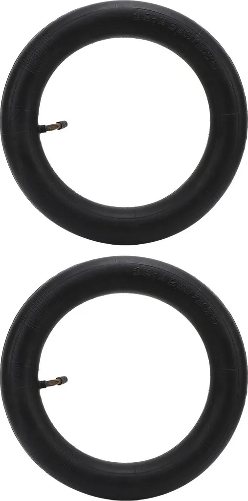 Set 2 Camere d'Aria Scooter Elettrico 12,5 x 2,5 Valvola 90 Gradi