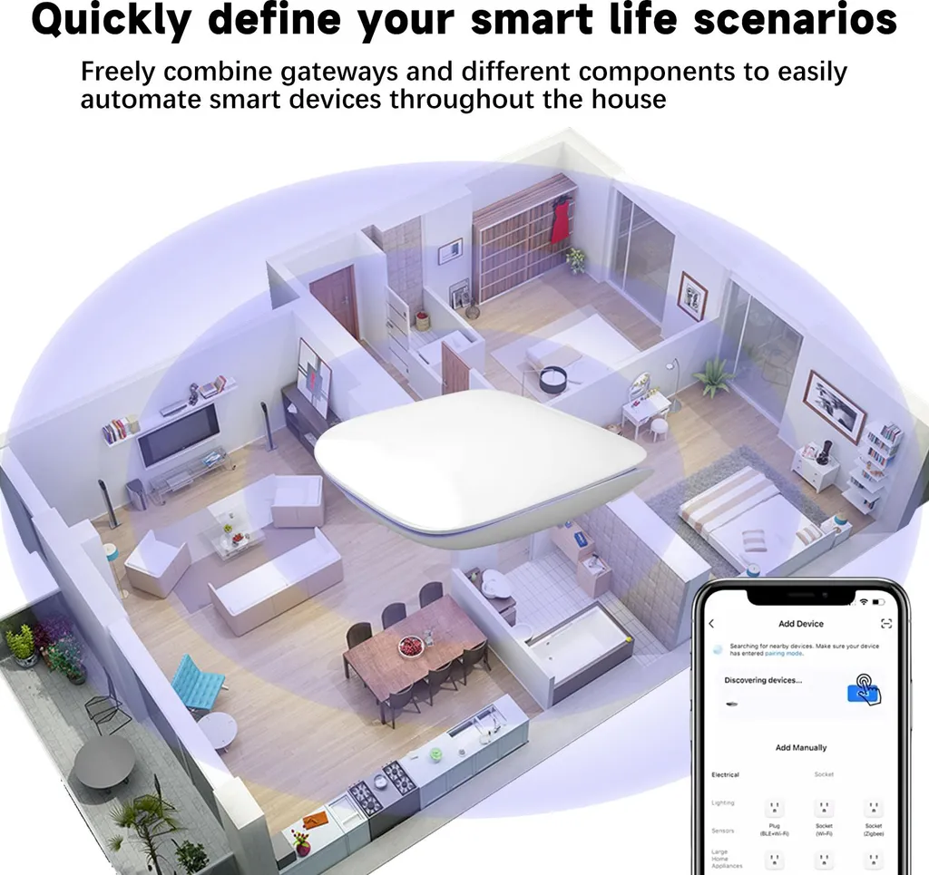 Passerelle Intelligente Zigbee 3.0 Compatible Google Home et Alexa