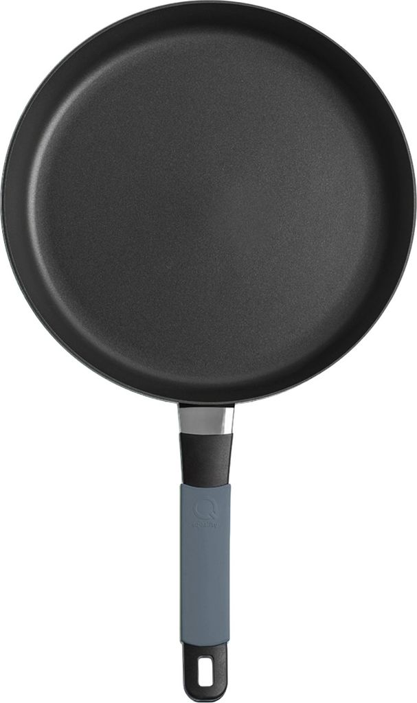 Squality Flachpfanne, Anthrazit, 24cm , 5cm hoch, 1.0l Volumen, Ergo-Griff, INDUKTION
