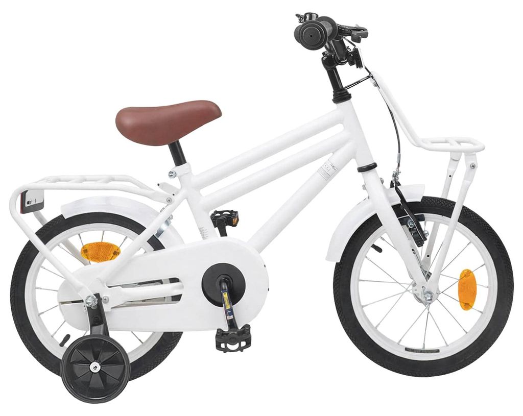 vidaXL Kinderfahrrad 16 Zoll für 4-6 Jahre alt Weiß