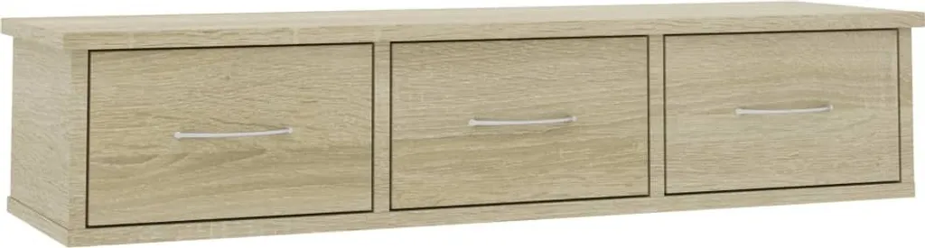 Mensola Design Rovere Sonoma con 3 Cassetti 88cm | vidaXL Casa