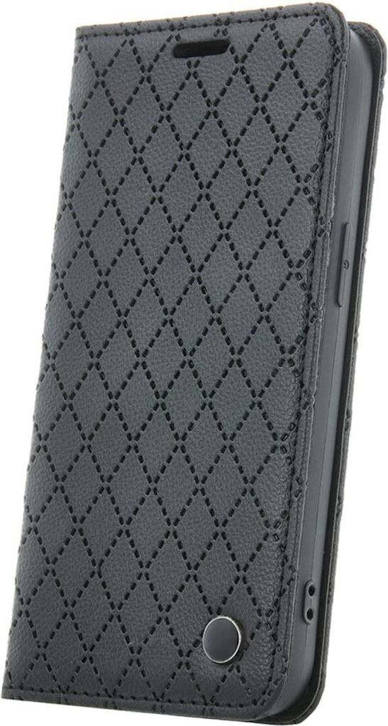 Handyhülle Smartphone Schutzhülle mit Kartenfächern und Lederoptik kompatibel mit iPhone 17 Pro Schwarz