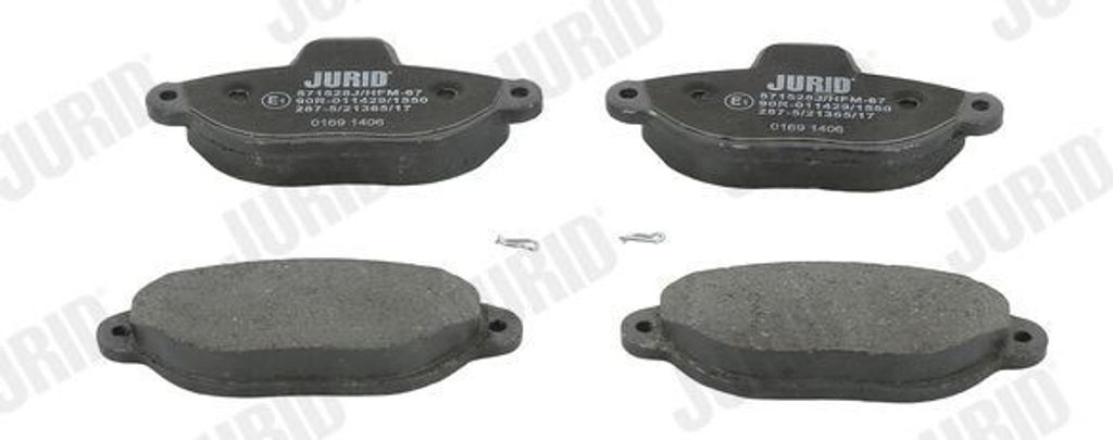 JURID Bremsbeläge Satz Vorne für FIAT PANDA (169) 571528J