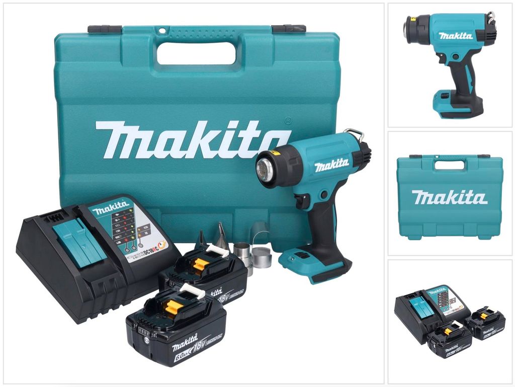 Makita DHG 181 RGK accu-heteluchtpistool 18 V 150 - 550 °C Productafbeelding 