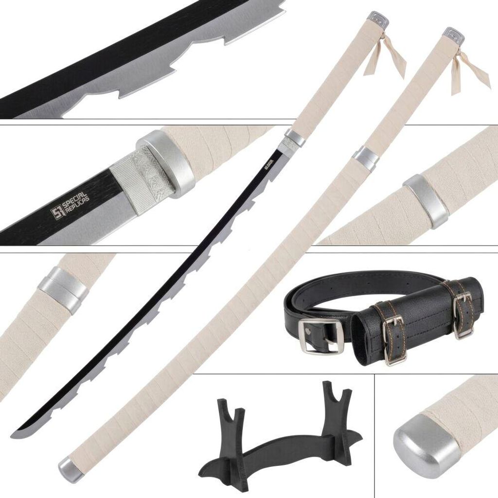 Katana de cosplay de estilo anime, hecha de bambú, Imagen del producto 