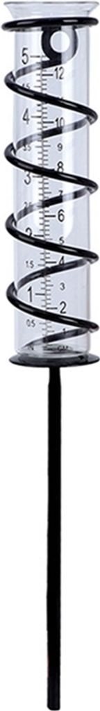 Regenmesser Aus Glas - 17 Cm Skala Mit Metallpflock Für Garten