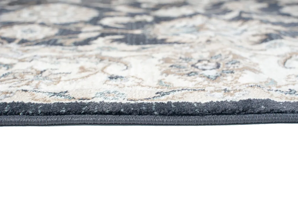 Tapis Salon 300x400 cm Oekotex : Solution Déco Saine Classique Anthracite - 5