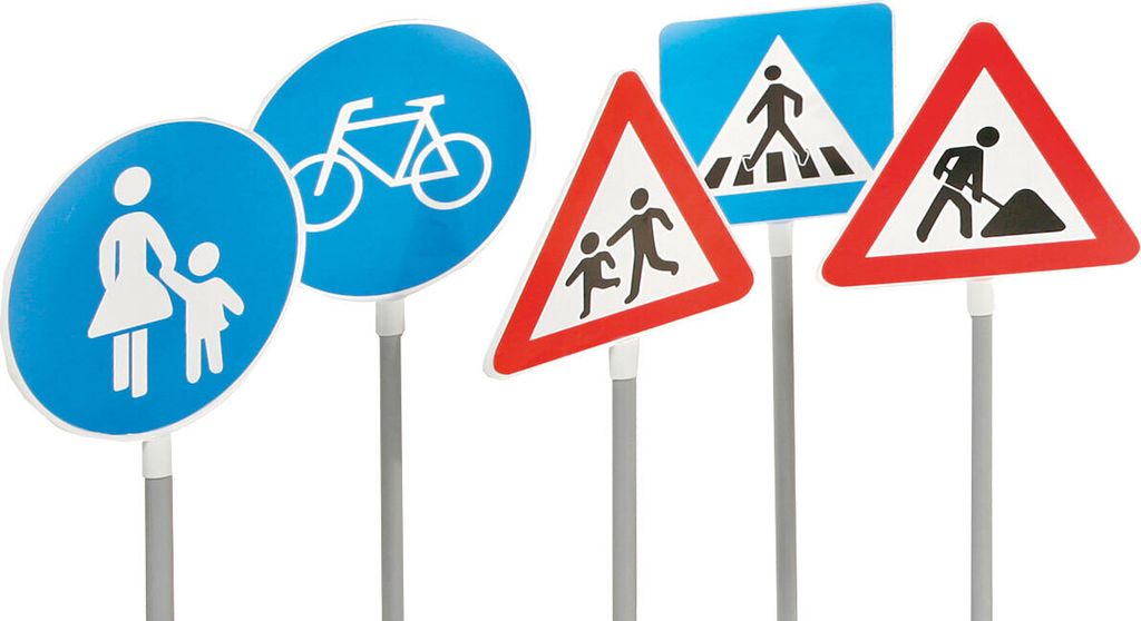 Verkehrsschilder-Set  B - Kinder Verkehrszeichen Produktbild 2