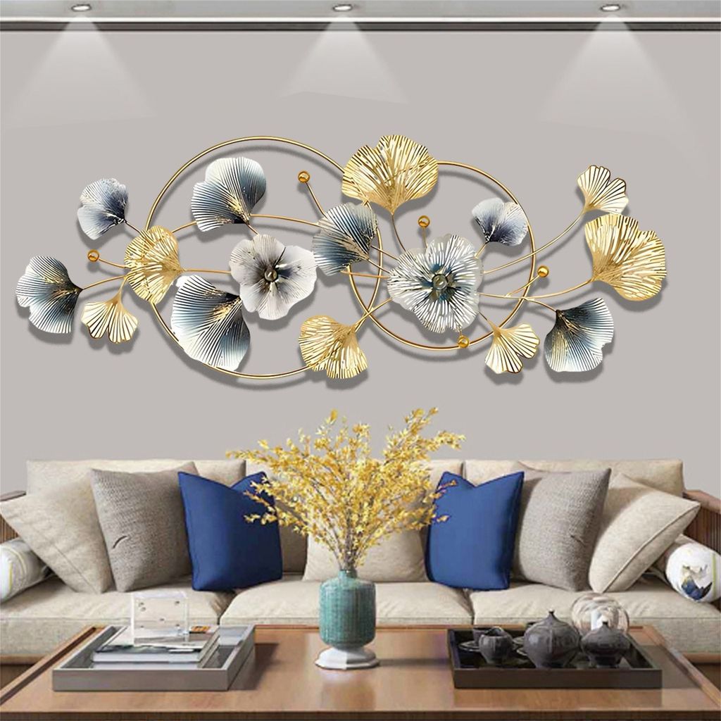 Wandskulpturen, Wanddekoration aus Metall, 3D Gingko Produktbild 5