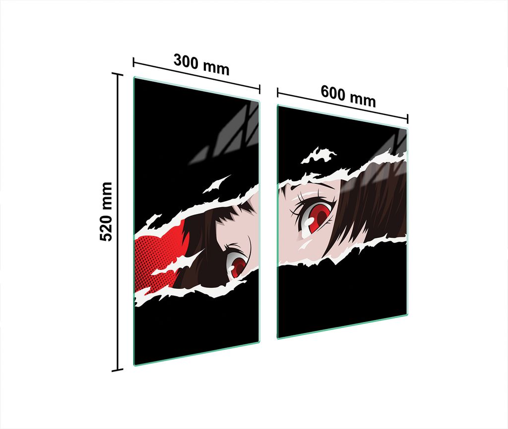 90X52 Anime Glas Herd Schutzplatte