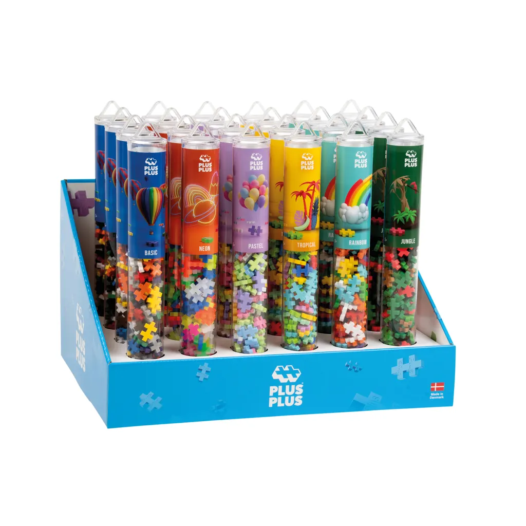 Jeu de Construction Plus-Plus Tubes 100 et 24 Pièces Multicolores
