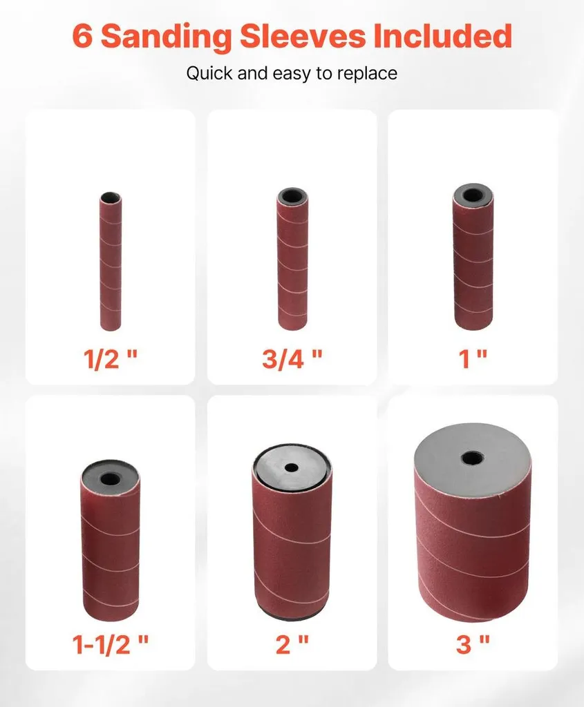 Ponceuse à broche pour finition de meubles et projets de menuiserie DIY - 5