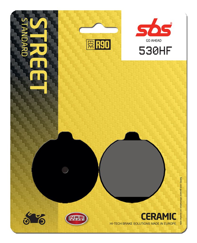 Bremsbelag SBS 530HF (Satz pro Scheibe) Street Ceramic Produktbild 