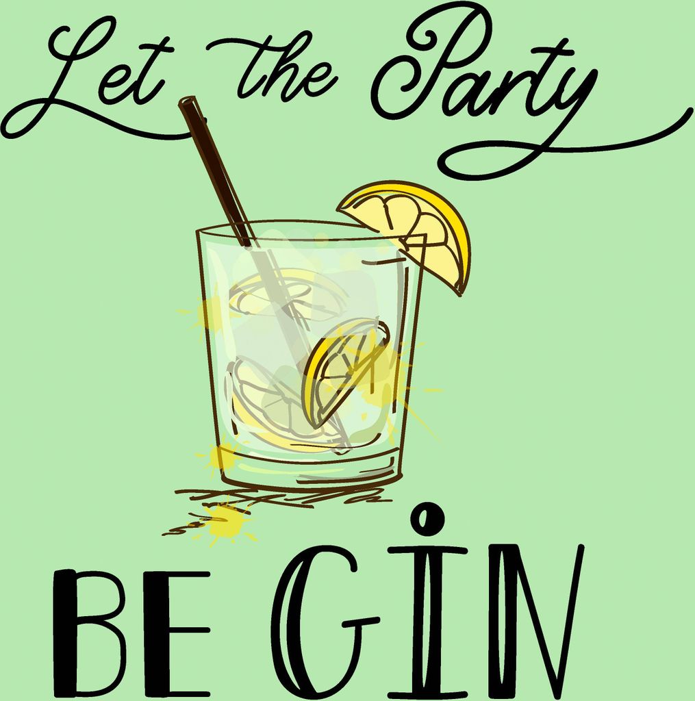 20 Servietten Party Gin - Party mit Gin 33x33cm Produktbild 