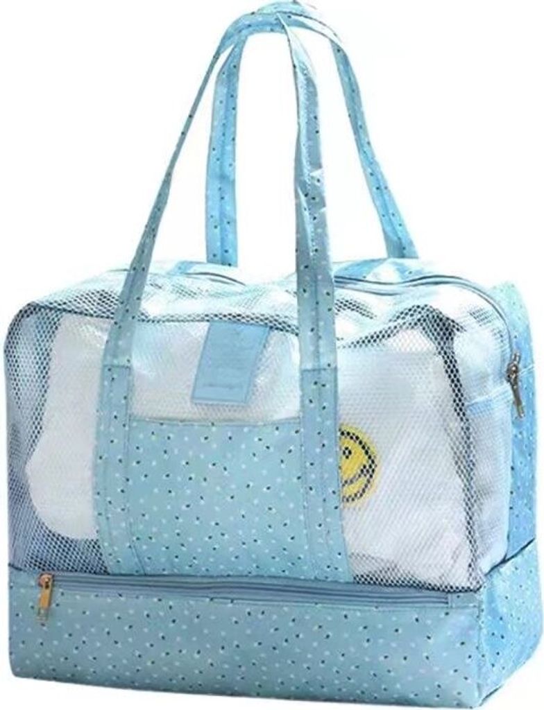 Damen Trocken Nass Getrennt Schwimmtasche atmungsaktiv wasserdichte Tasche Sporttasche Badetasche Waschtasche Aufbewahrungtasche für Schwimmen Spo...