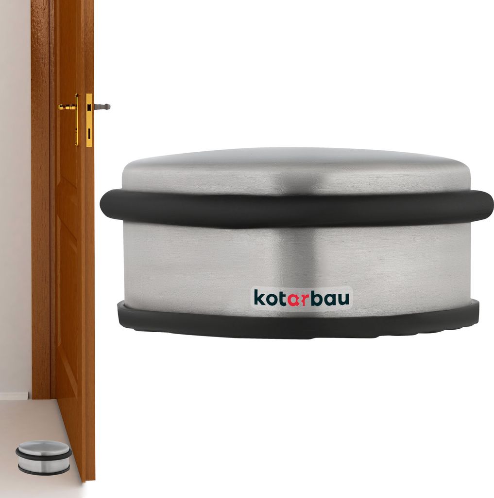 KOTARBAU Türstopper für Türen Freisehend Türpuffer Niedrig Silber