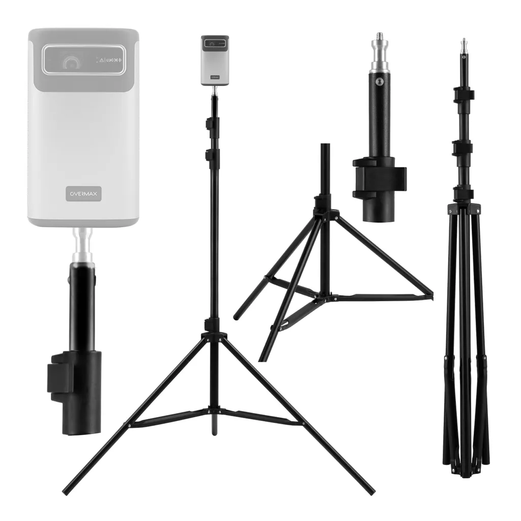 Cavalletto Proiettore Leggero Overmax 180 - Stabilità Portatile 1/4"