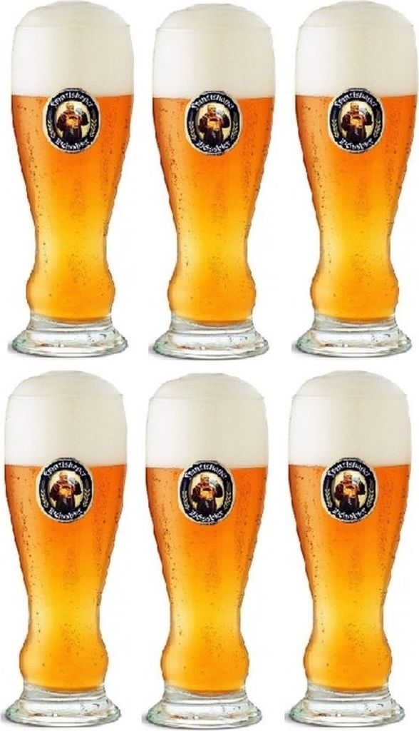 Franziskaner Biergläser Weizen 500 ml - 6 Stücke