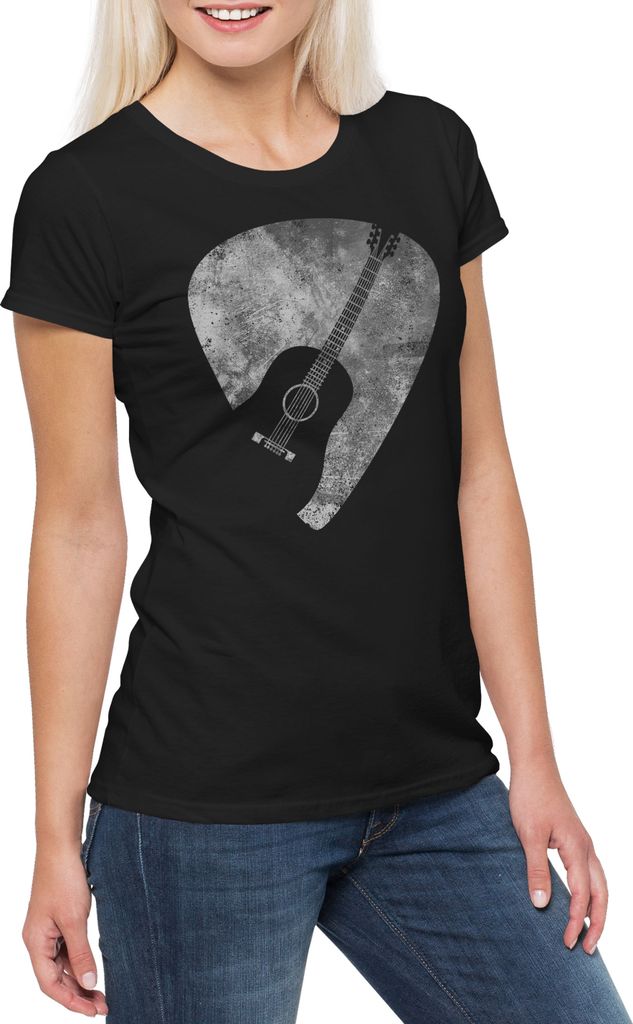 Urban Backwoods Plectrum, Damen T-Shirt, Farbe: Schwarz, Größe: 3XL