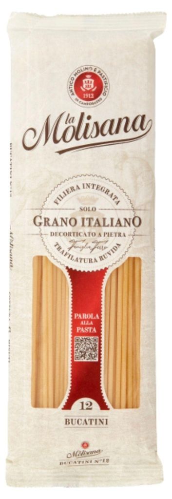Bucatini n°12, marque La Molisana, 500 g Image du produit 