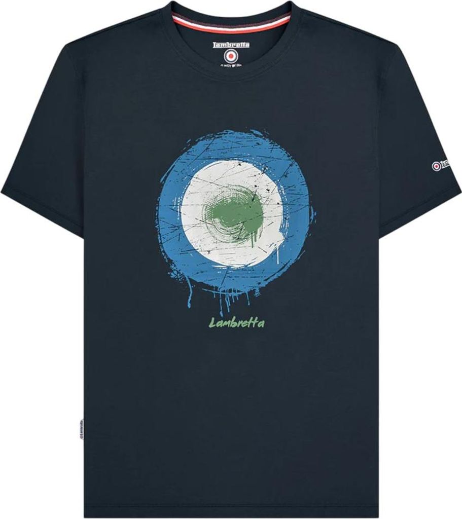 Lambretta - T-Shirt für Herren LB357 (L) (Marine)