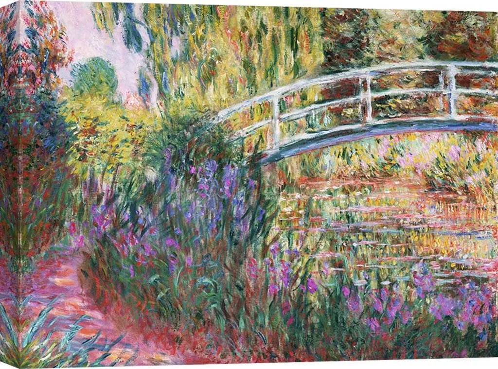 Quadro Claude Monet Ninfee Giverny 60x40 - Emozione su Tela Canvas