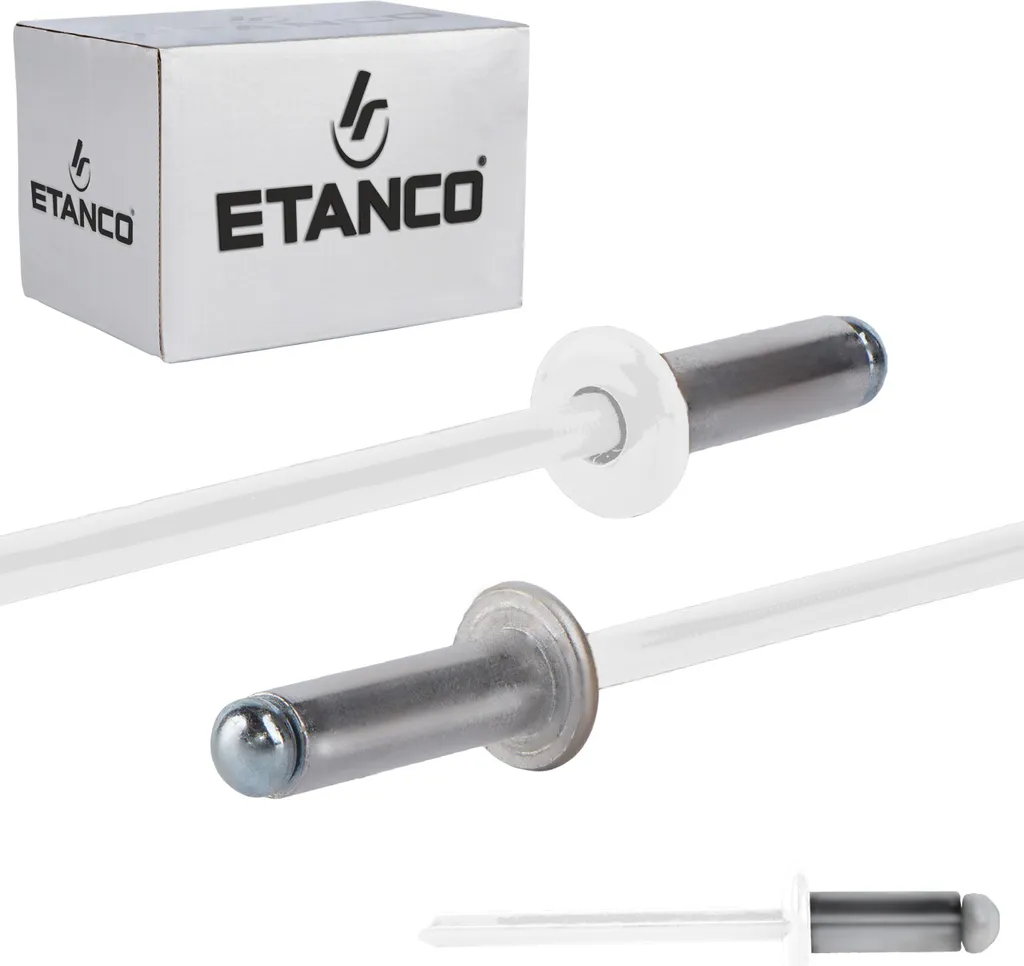 Offerta Rivetti 4,8x12 RAL 9010 Bianco - Il Miglior Fissaggio Estetico