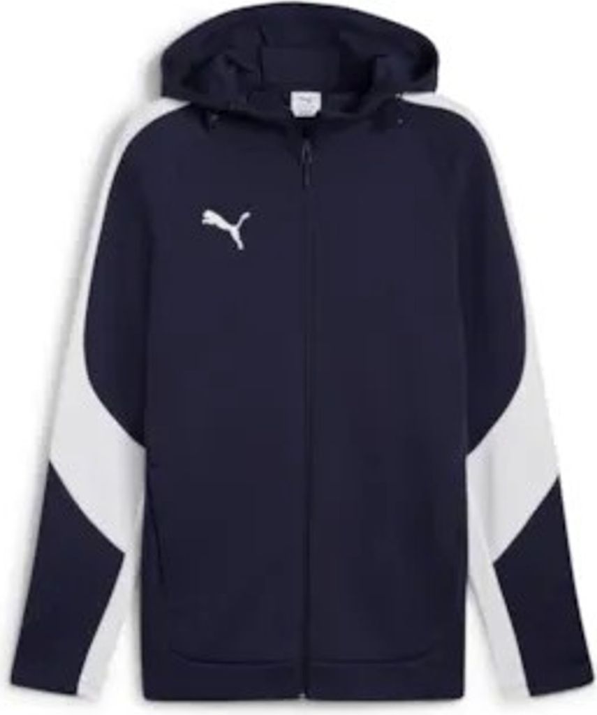 Puma teamEVOSTRIPE Kapuzenjacke Herren navy silber Gr XL