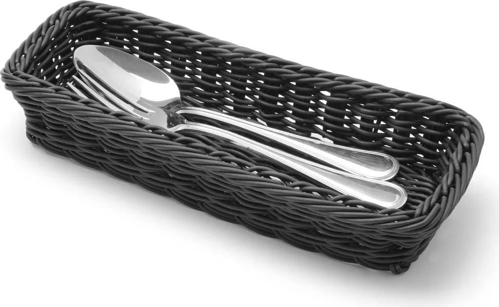 Range-couverts robuste HENDI noir 270x100mm en polymère résistant