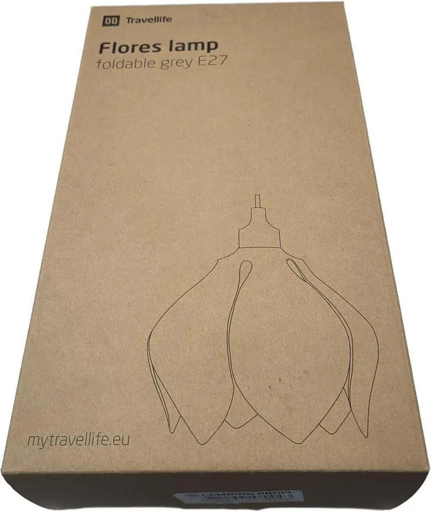 Abat-jour de camping pliable Flores Travellife compatible douille E27