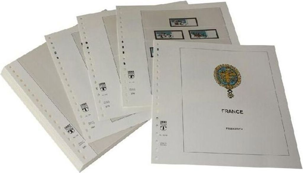 Lindner-T Nachtrag Vordruckblätter Frankreich Blocks (Orphelins de la Guerre, Ryder Cup fond blanc) 2019