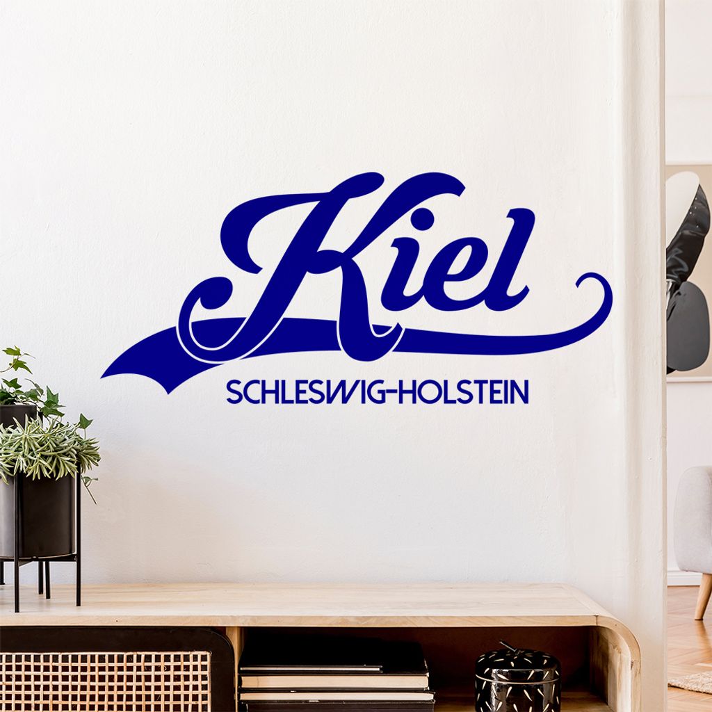 Kiel Schleswig-Holstein Wandtattoo Wandaufkleber Wall Sticker - Dekoration, Küche, Wohnzimmer, Schlafzimmer, Badezimmer