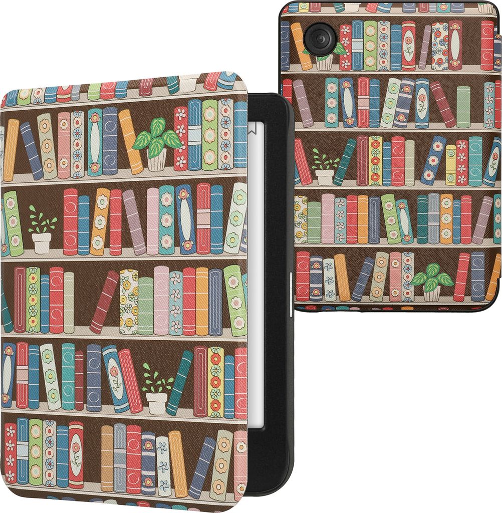 kwmobile Schutzhülle für Kobo Clara BW / Clara Colour / Tolino Shine (5) / Shine Color Hülle - eReader Flip Case mit Auto Sleep Funktion - Büch...