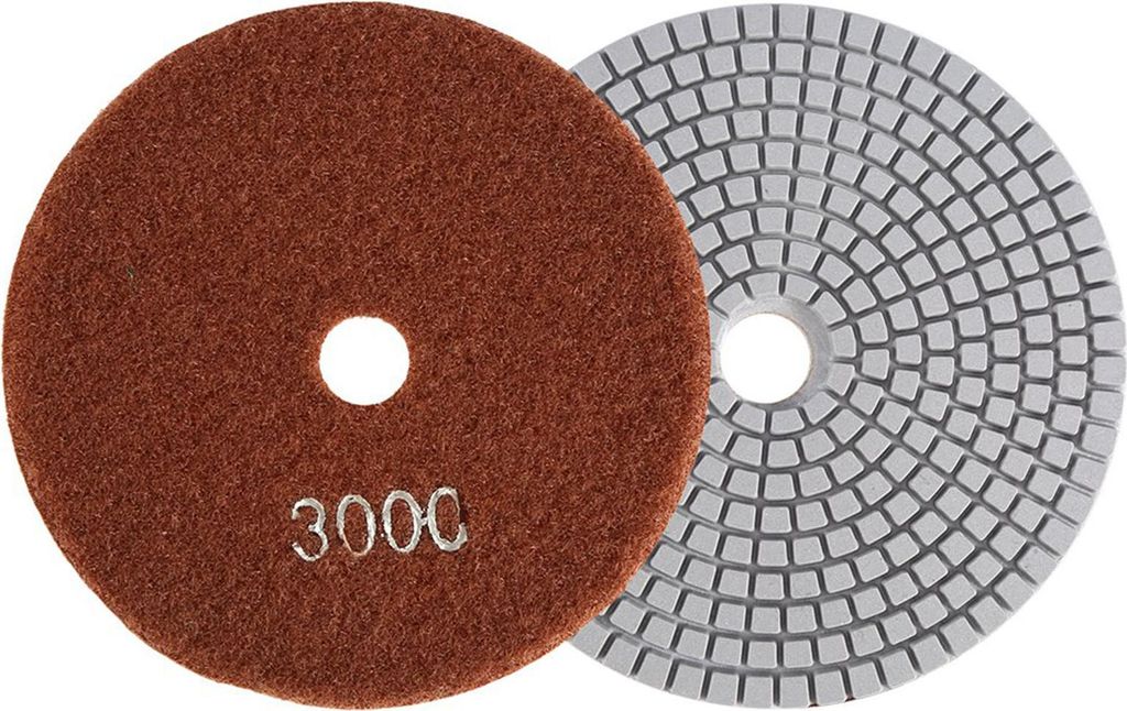 5'' Zoll 125mm Nass-Diamant-Polierpads Schleifscheiben für Granit Beton Marmor (3000)
