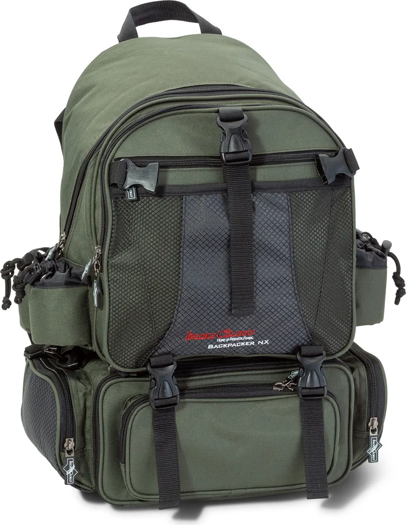 Iron Claw Backpacker NX Sac à dos de pêche 53x25x38cm avec boîtes