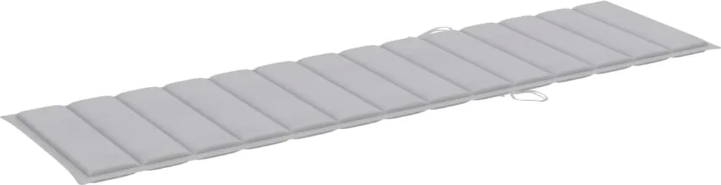vidaXL Coprilettino Grigio 200x50x3 cm: Comfort Oxford per Esterni - 10