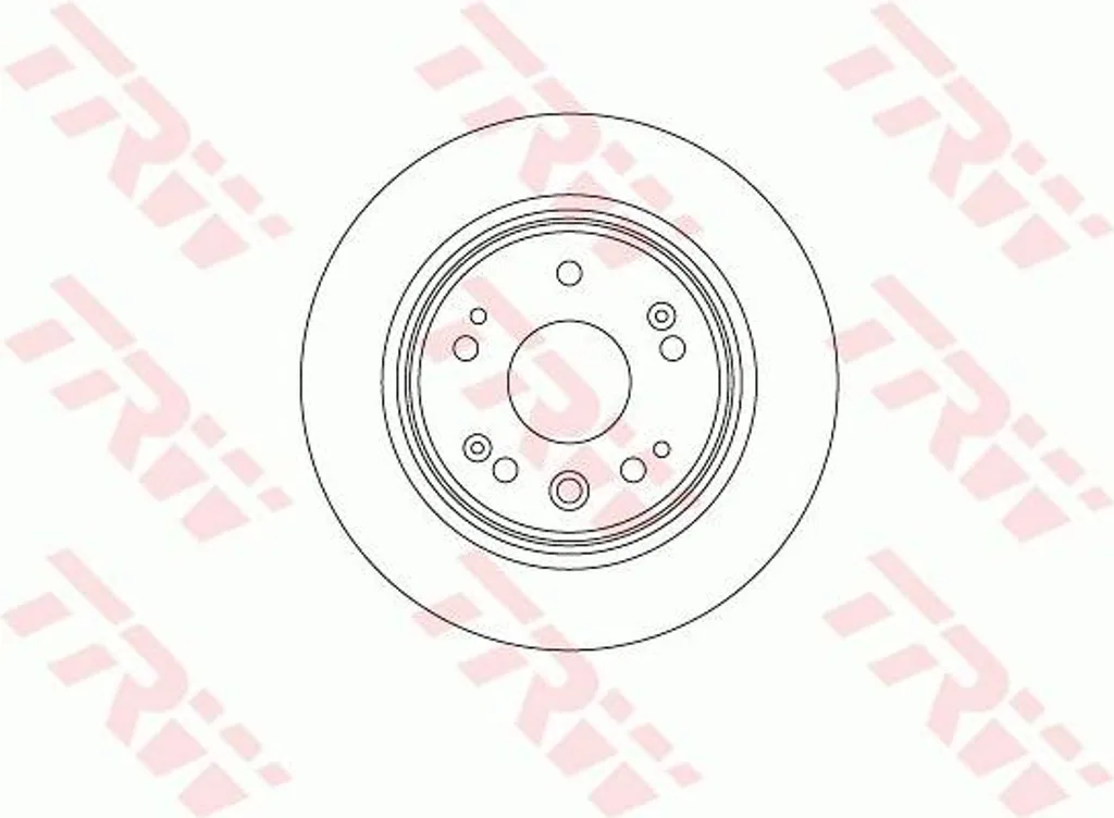 Disque de frein TRW DF8083 pour CR-V - OE 42510S9AN00 - Avant