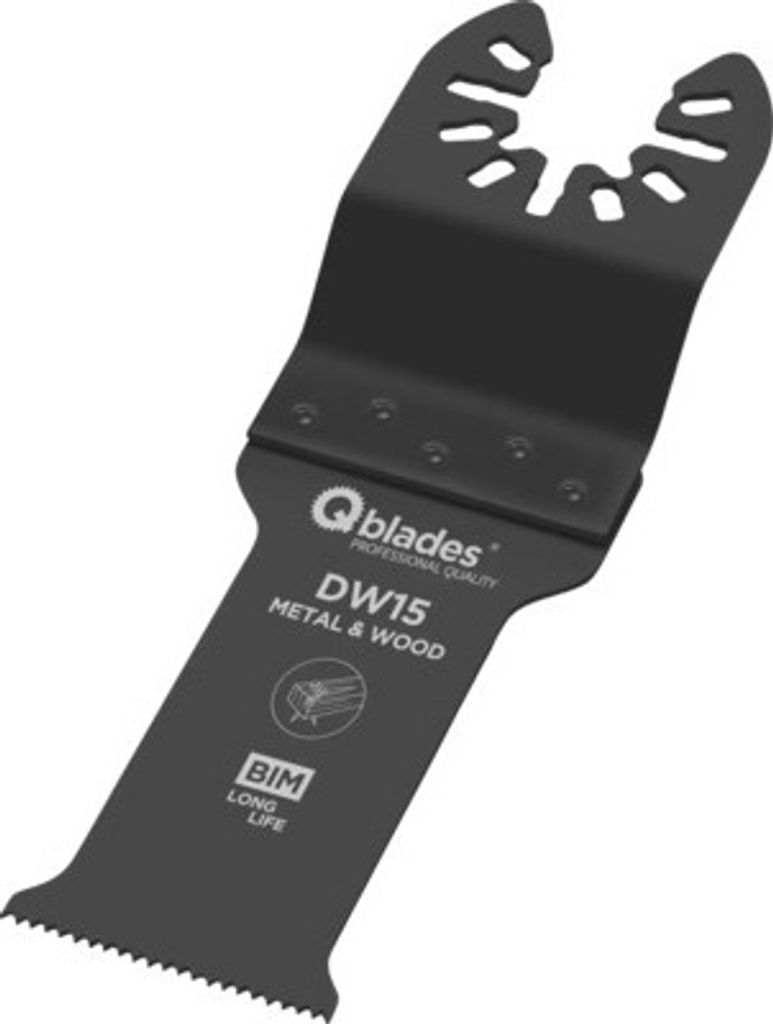 Q-Blades Multitool-Sägeblatt Bi-Metall 20tpi 28x60mm DW15, 1 Stück