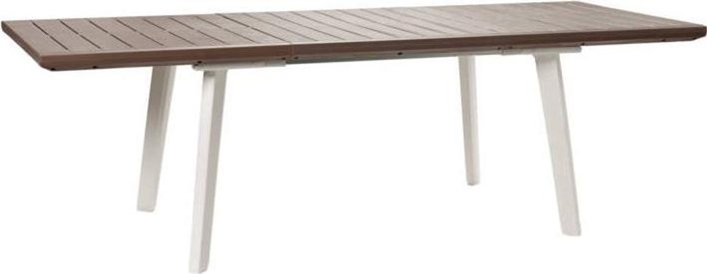 Gartentisch Keter Harmony klappbar weiß / cappuccino