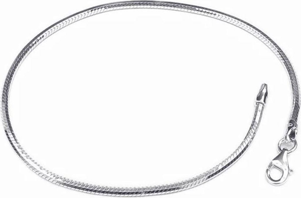 SILBERKETTEN STORE Schlangenkette Armband, achtkant 2mm - 925 Silber, Länge wählbar - 18cm