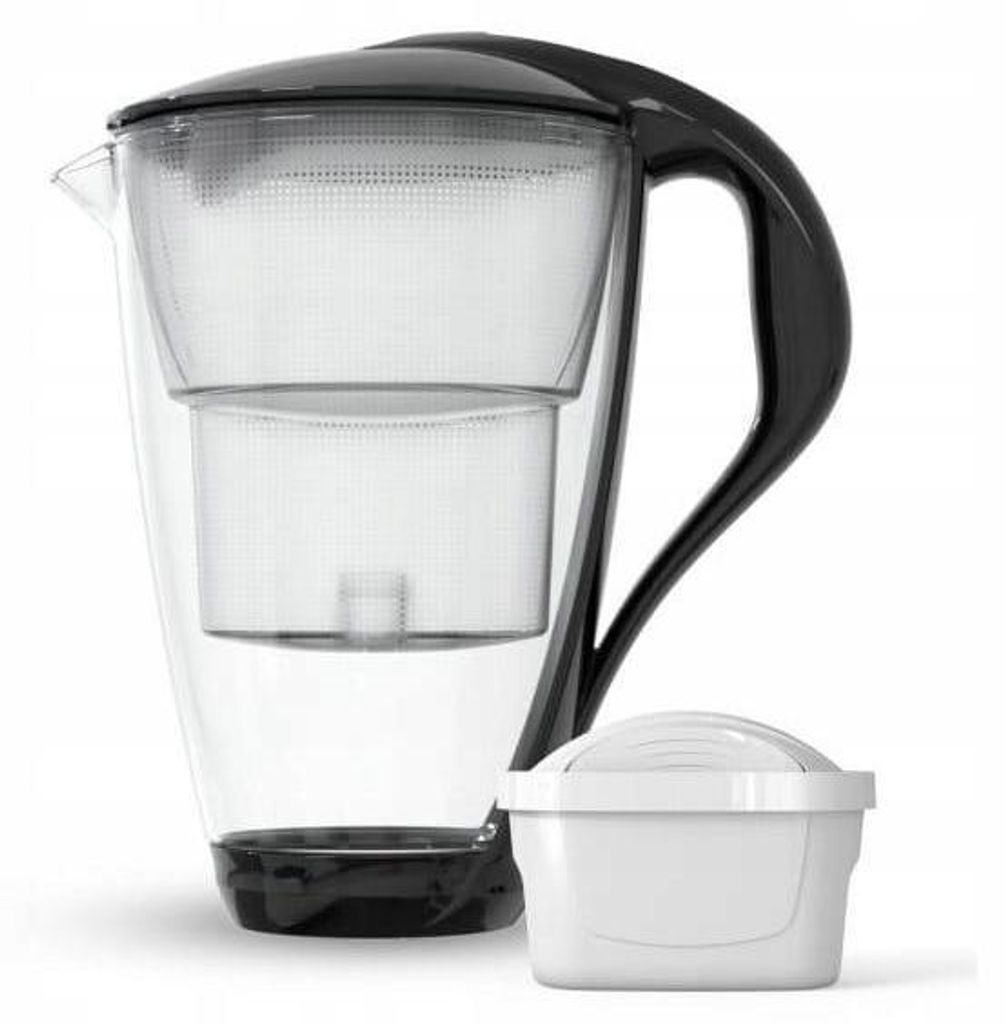 Glazen waterfilter Dafi Crystal LED, zwart, met Classic Productafbeelding 