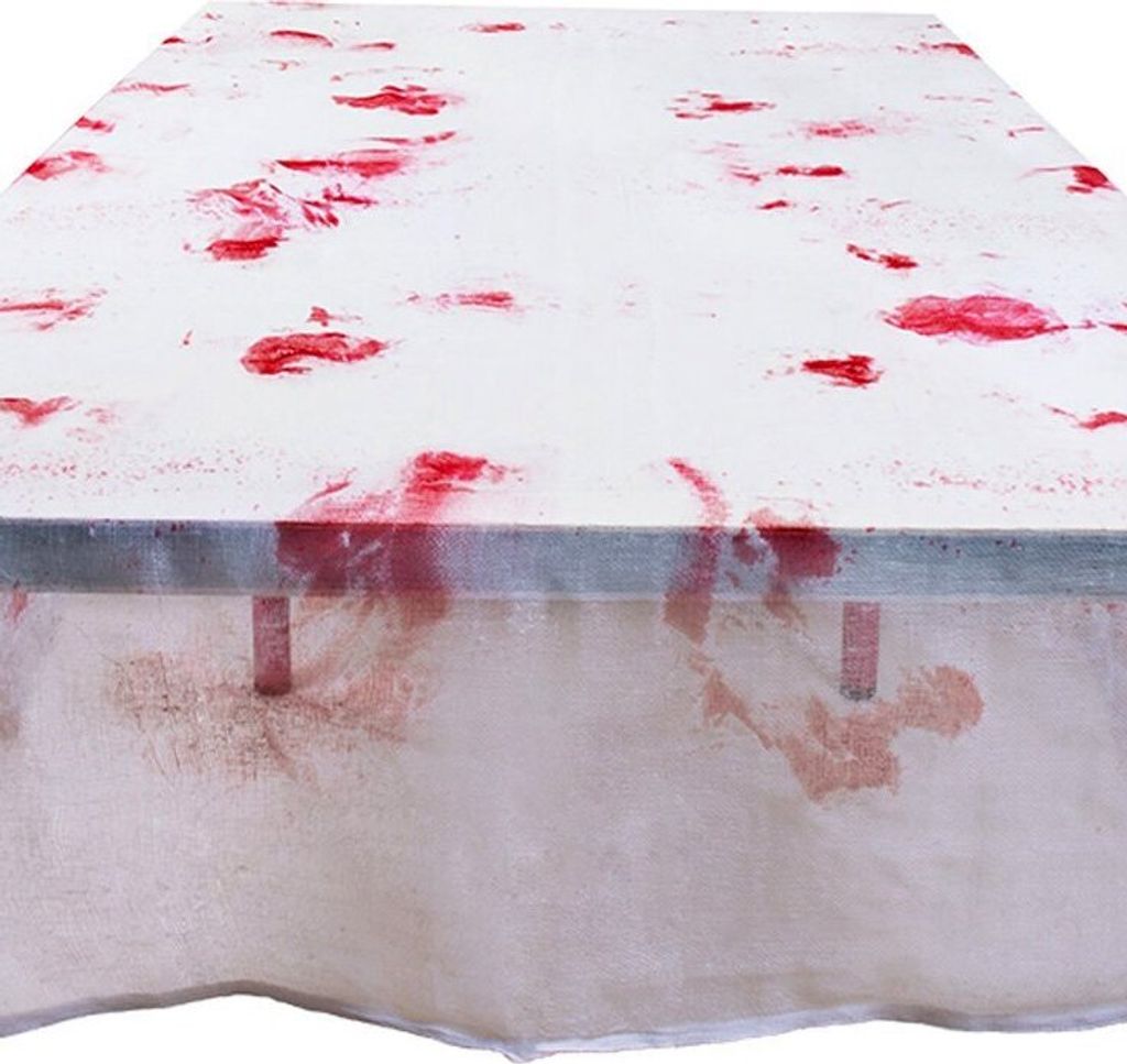Blutige Tischdecke - Halloween Deko für Partytisch
